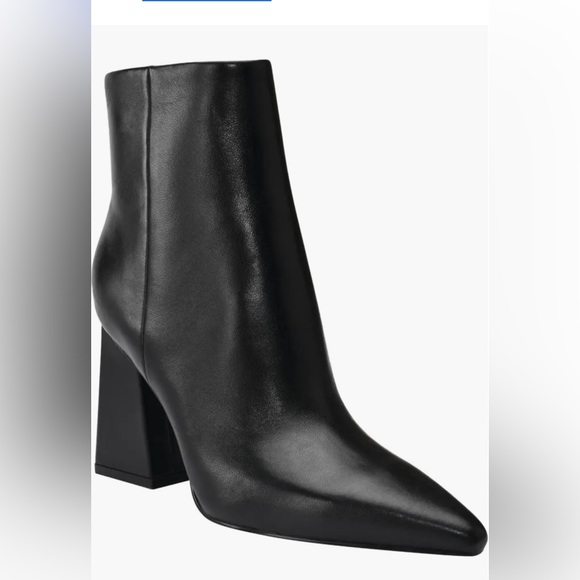Marc Fisher Kulika Leather Pointed Toe Bootie - Picture 1 of 7